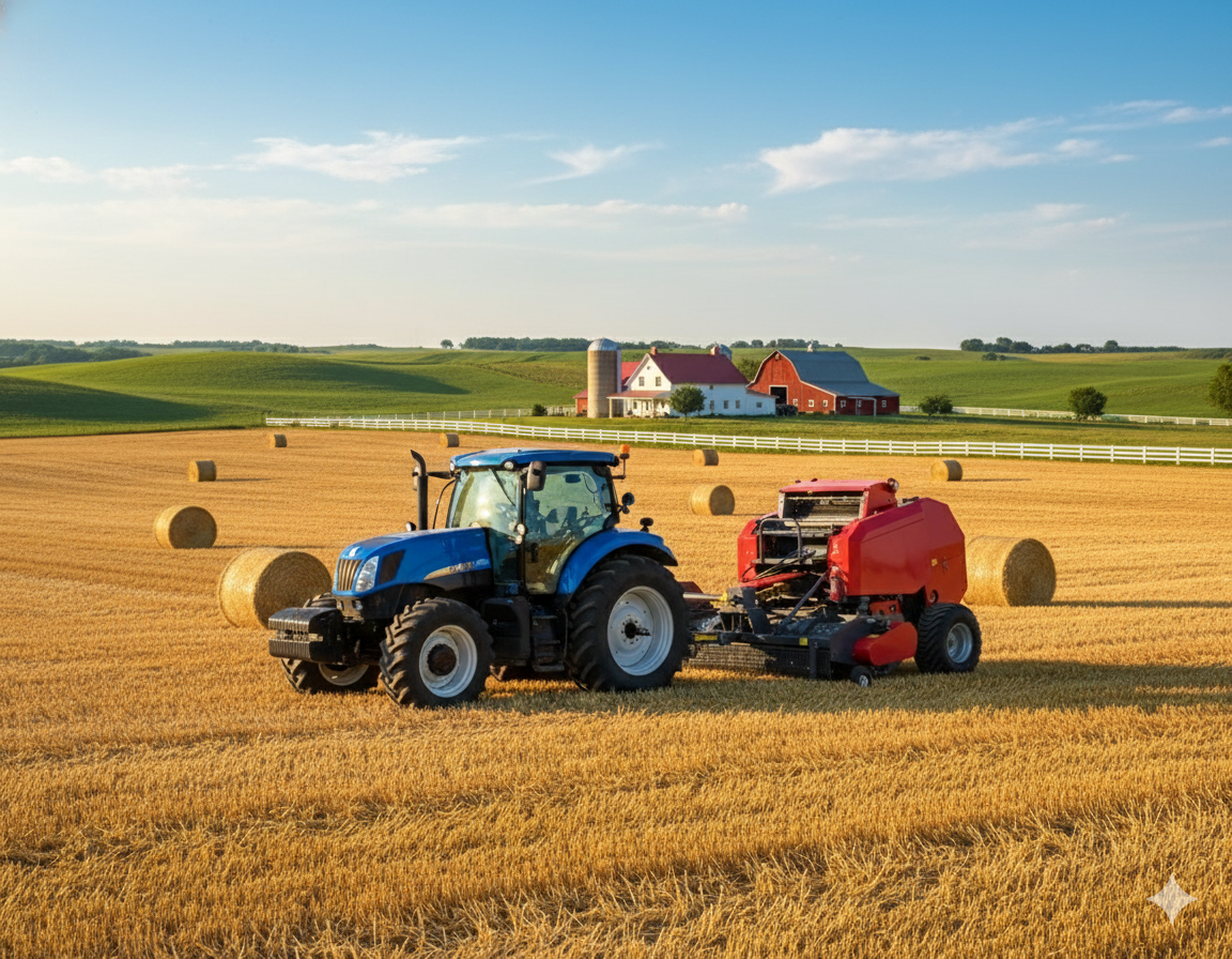 9YG-1.0C-Round-baler-application-1