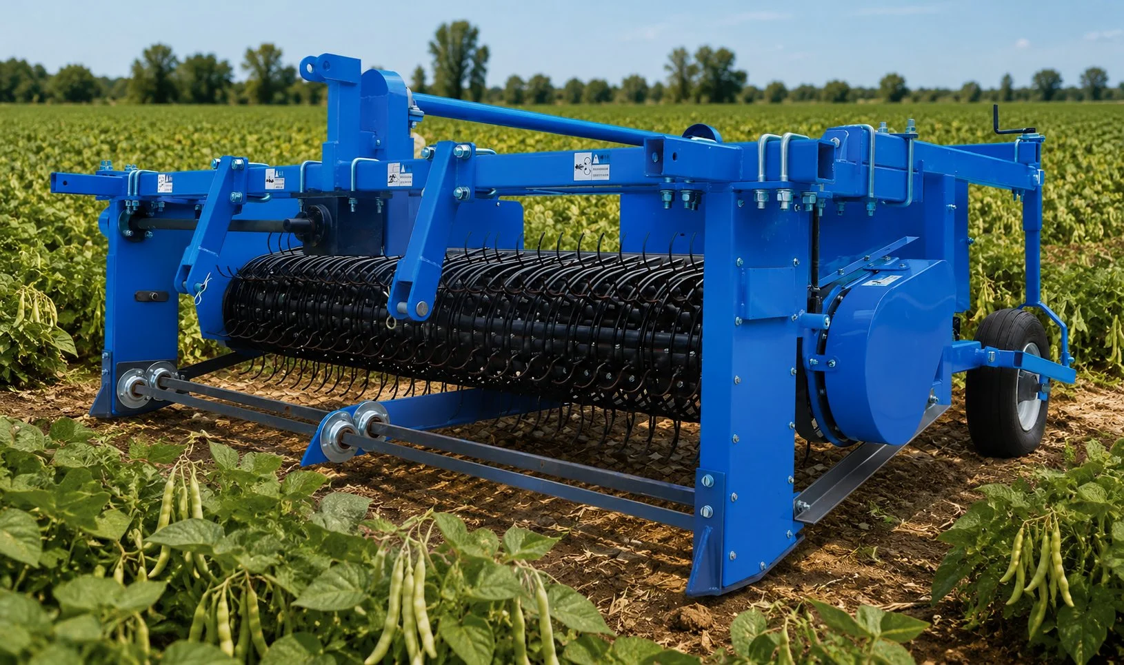 4BYH-2.6 4-Row Kidney Bean Puller Application