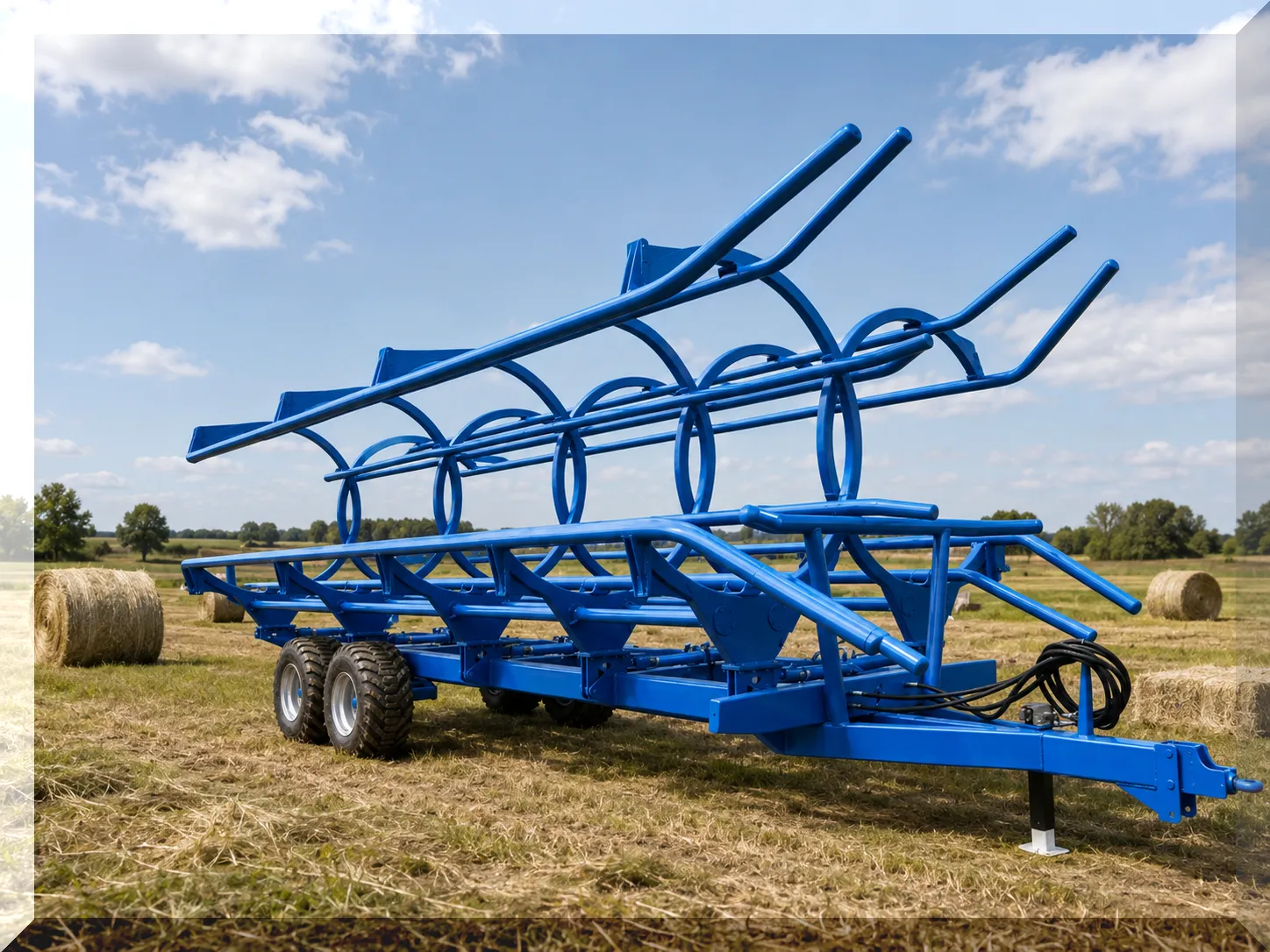 9JYY-4.5 Round Bale Transporter Application