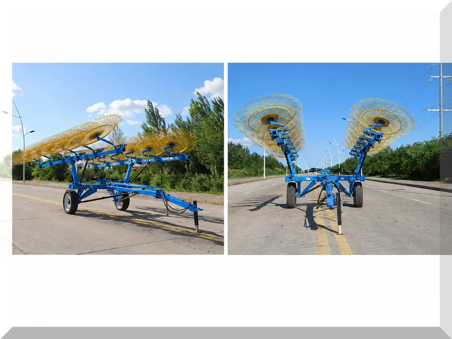 9LZ-6.0 Finger Wheel Hay Rake Application