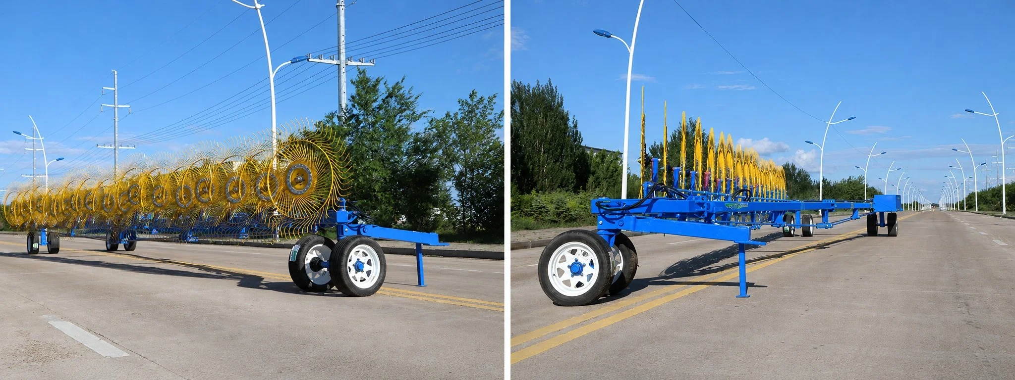 9LZD-9.0 Finger Wheel Hay Rake application
