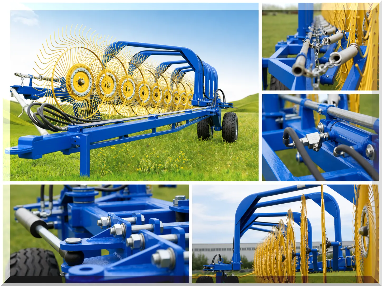 9LZY-9.0 Finger Wheel Hay Rake Detail